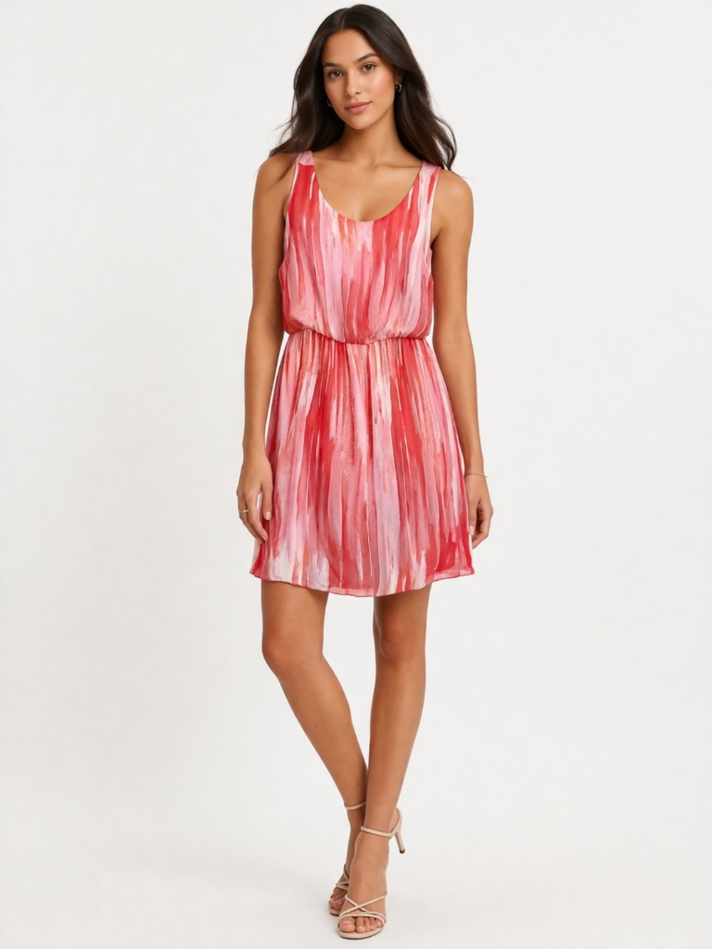 🌺 Alice + Olivia Silk Watercolor Dress